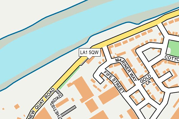 LA1 5QW map - OS OpenMap – Local (Ordnance Survey)