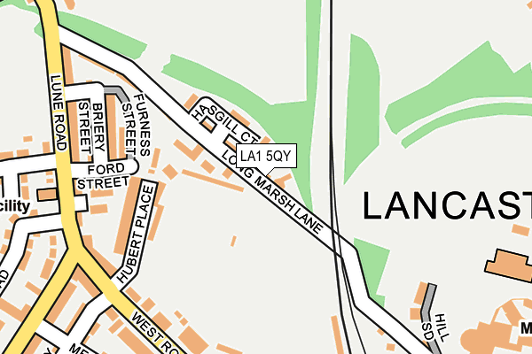 LA1 5QY map - OS OpenMap – Local (Ordnance Survey)