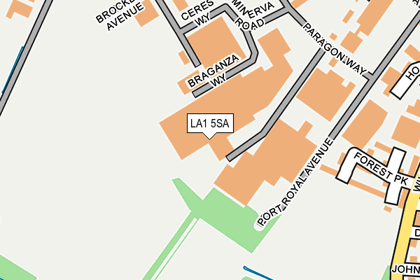 LA1 5SA map - OS OpenMap – Local (Ordnance Survey)