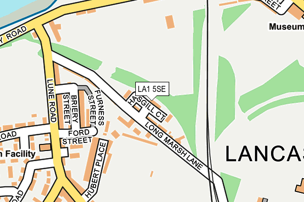 LA1 5SE map - OS OpenMap – Local (Ordnance Survey)