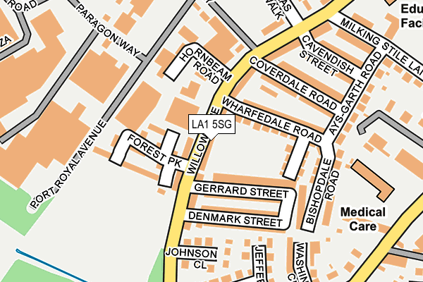 LA1 5SG map - OS OpenMap – Local (Ordnance Survey)