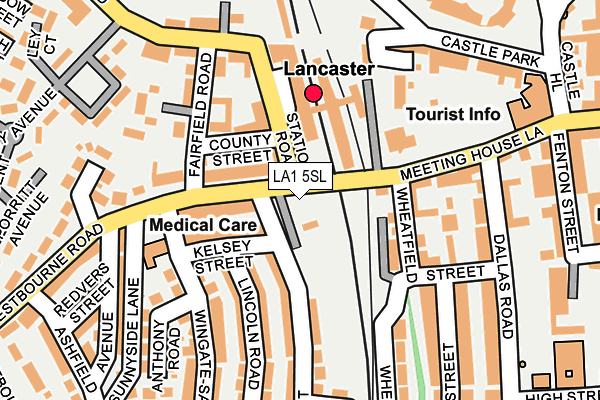 LA1 5SL map - OS OpenMap – Local (Ordnance Survey)