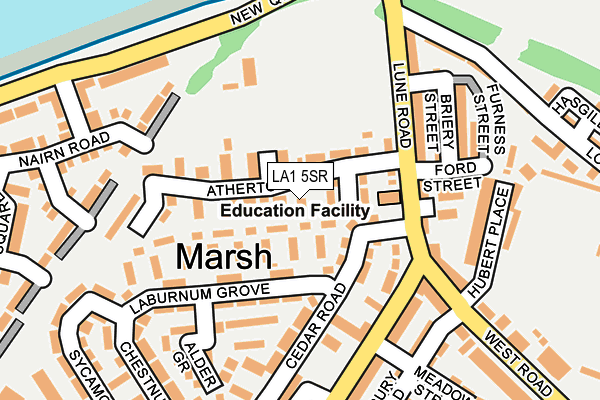 LA1 5SR map - OS OpenMap – Local (Ordnance Survey)