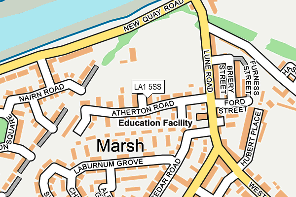 LA1 5SS map - OS OpenMap – Local (Ordnance Survey)