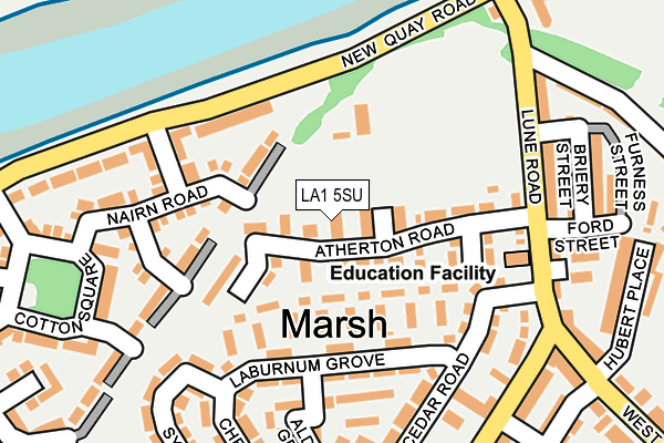 LA1 5SU map - OS OpenMap – Local (Ordnance Survey)