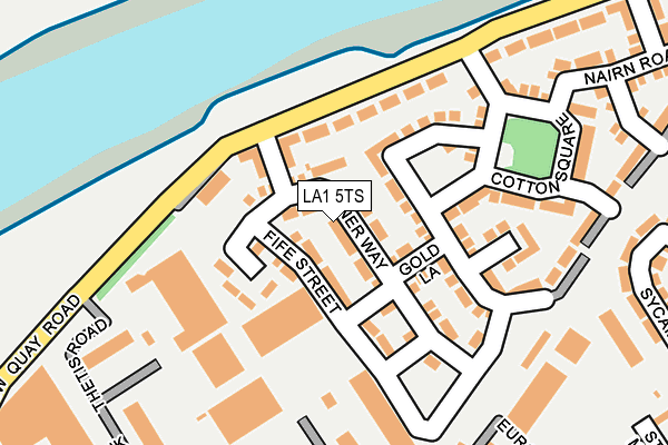 LA1 5TS map - OS OpenMap – Local (Ordnance Survey)