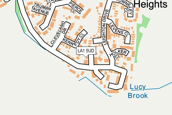 LA1 5UD map - OS OpenMap – Local (Ordnance Survey)