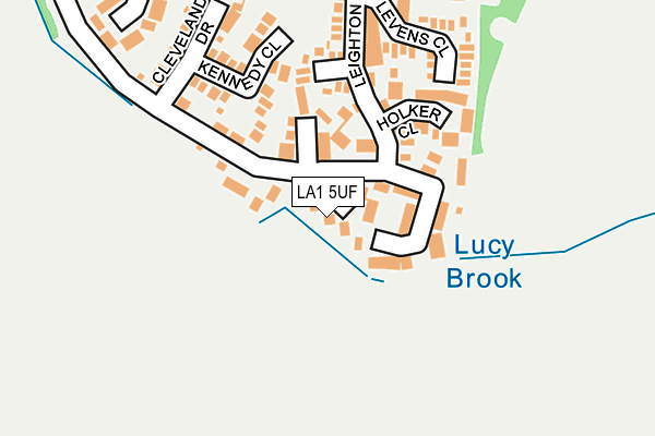 LA1 5UF map - OS OpenMap – Local (Ordnance Survey)