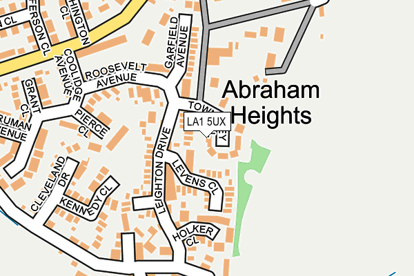 LA1 5UX map - OS OpenMap – Local (Ordnance Survey)