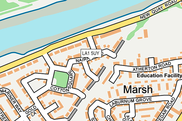 LA1 5UY map - OS OpenMap – Local (Ordnance Survey)