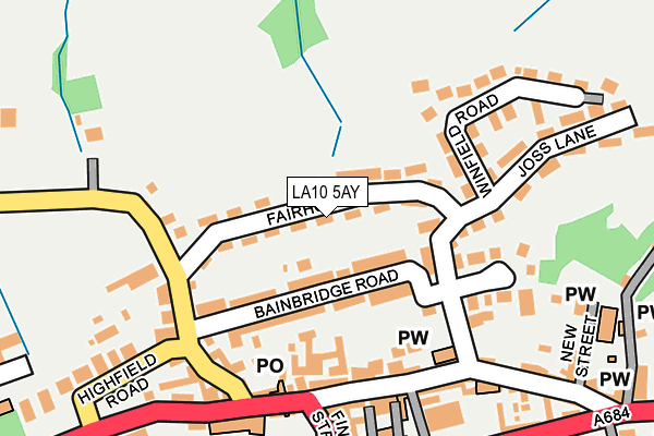 LA10 5AY map - OS OpenMap – Local (Ordnance Survey)