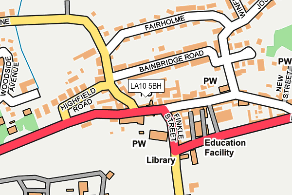 LA10 5BH map - OS OpenMap – Local (Ordnance Survey)