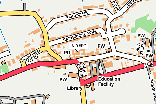 LA10 5BQ map - OS OpenMap – Local (Ordnance Survey)