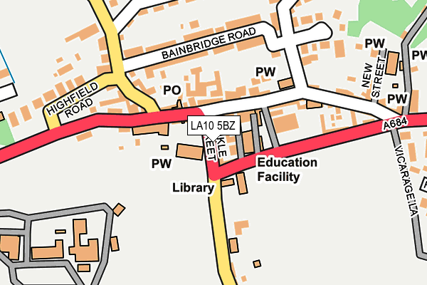 Map of YORKSHIRE BLOCK MAINTENANCE LTD at local scale