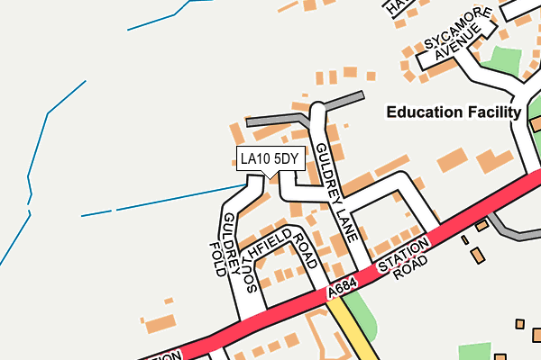LA10 5DY map - OS OpenMap – Local (Ordnance Survey)