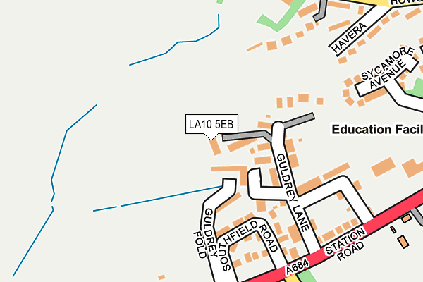 LA10 5EB map - OS OpenMap – Local (Ordnance Survey)