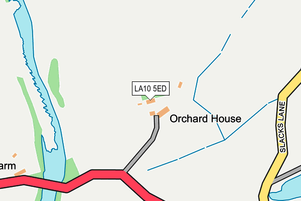 LA10 5ED map - OS OpenMap – Local (Ordnance Survey)