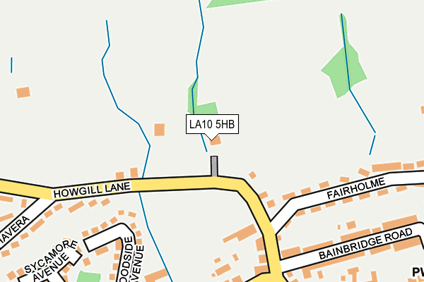 LA10 5HB map - OS OpenMap – Local (Ordnance Survey)