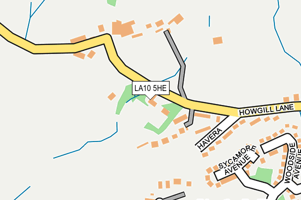 LA10 5HE map - OS OpenMap – Local (Ordnance Survey)