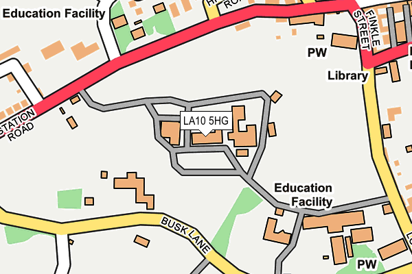 LA10 5HG map - OS OpenMap – Local (Ordnance Survey)