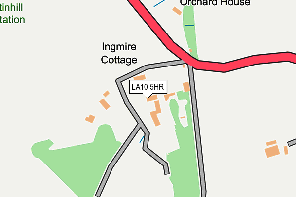 LA10 5HR map - OS OpenMap – Local (Ordnance Survey)