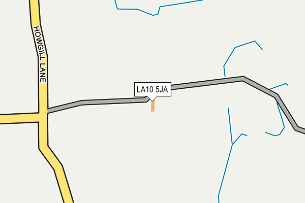 LA10 5JA map - OS OpenMap – Local (Ordnance Survey)