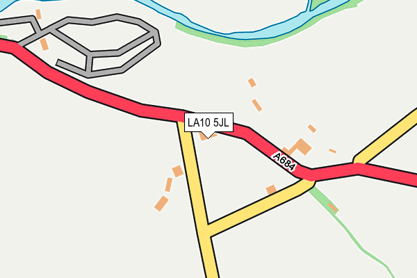 LA10 5JL map - OS OpenMap – Local (Ordnance Survey)