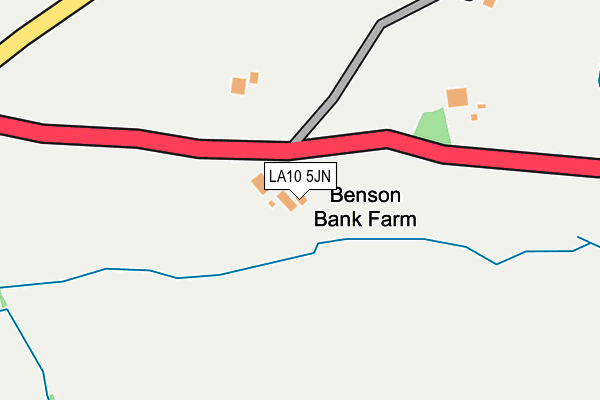 LA10 5JN map - OS OpenMap – Local (Ordnance Survey)