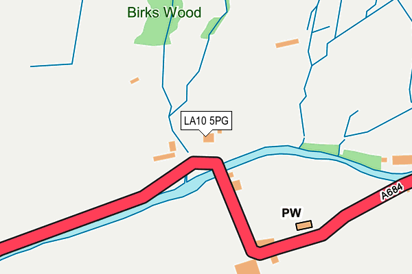 LA10 5PG map - OS OpenMap – Local (Ordnance Survey)
