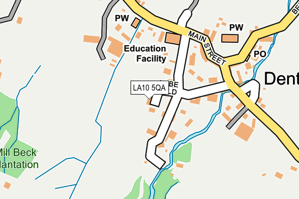 LA10 5QA map - OS OpenMap – Local (Ordnance Survey)