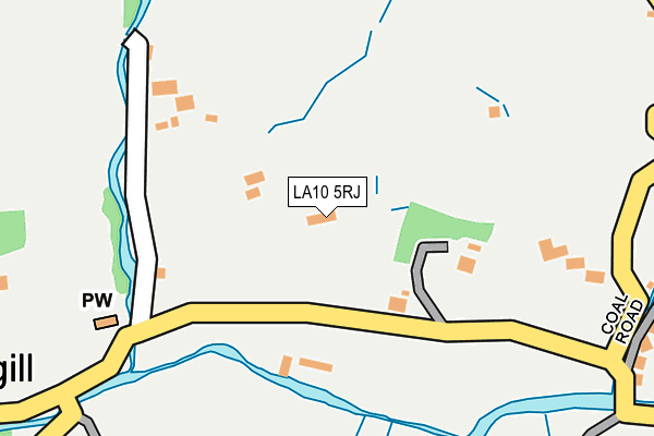 LA10 5RJ map - OS OpenMap – Local (Ordnance Survey)