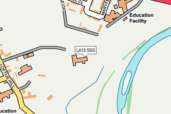 LA10 5SG map - OS OpenMap – Local (Ordnance Survey)