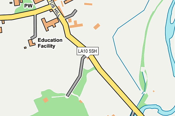 LA10 5SH map - OS OpenMap – Local (Ordnance Survey)