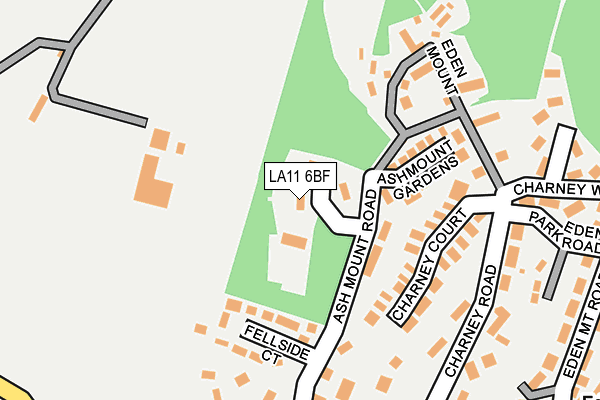 LA11 6BF map - OS OpenMap – Local (Ordnance Survey)