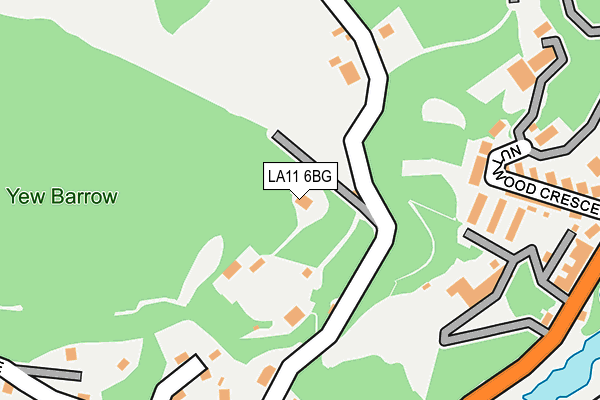 LA11 6BG map - OS OpenMap – Local (Ordnance Survey)