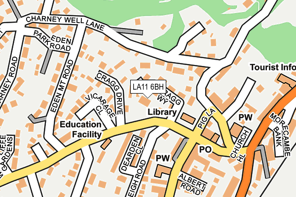 LA11 6BH map - OS OpenMap – Local (Ordnance Survey)