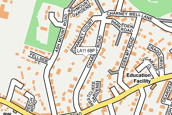 LA11 6BP map - OS OpenMap – Local (Ordnance Survey)