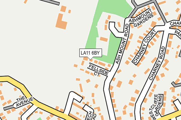 LA11 6BY map - OS OpenMap – Local (Ordnance Survey)