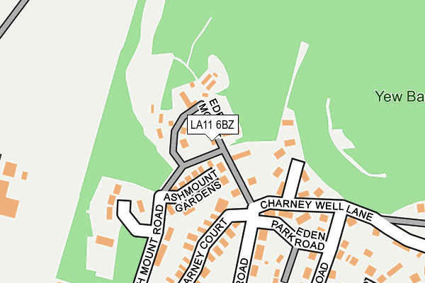 LA11 6BZ map - OS OpenMap – Local (Ordnance Survey)