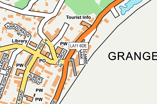 LA11 6DE map - OS OpenMap – Local (Ordnance Survey)