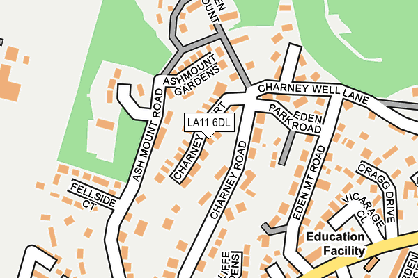 LA11 6DL map - OS OpenMap – Local (Ordnance Survey)