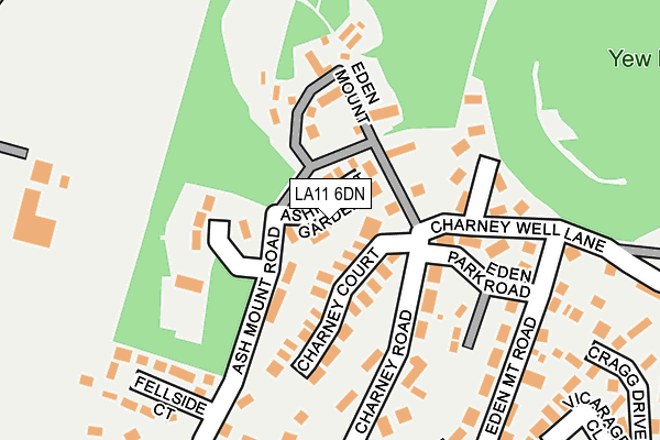 LA11 6DN map - OS OpenMap – Local (Ordnance Survey)