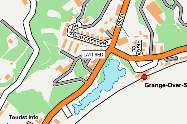 LA11 6ED map - OS OpenMap – Local (Ordnance Survey)