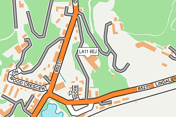 LA11 6EJ map - OS OpenMap – Local (Ordnance Survey)
