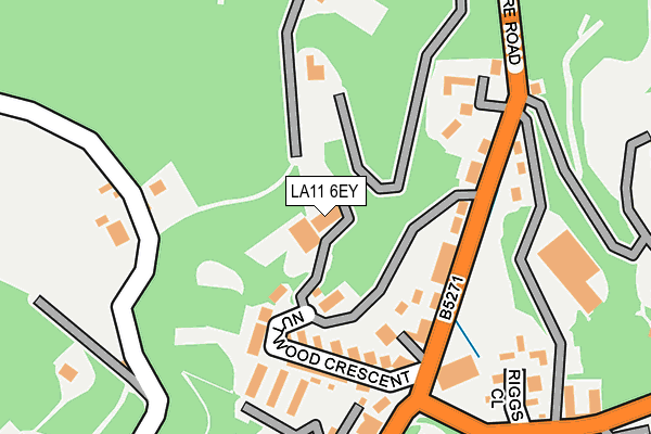 LA11 6EY map - OS OpenMap – Local (Ordnance Survey)