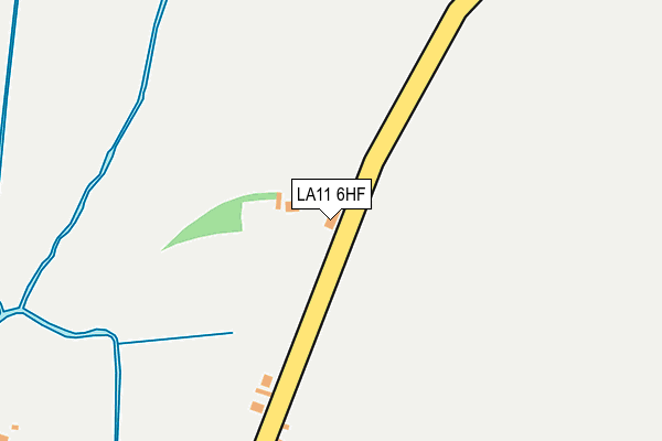 LA11 6HF map - OS OpenMap – Local (Ordnance Survey)