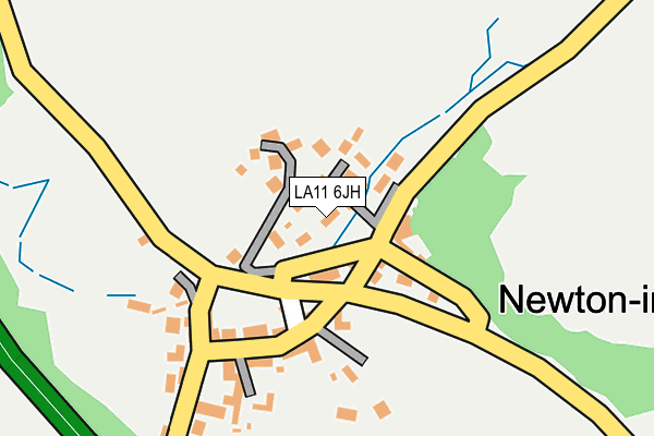 LA11 6JH map - OS OpenMap – Local (Ordnance Survey)
