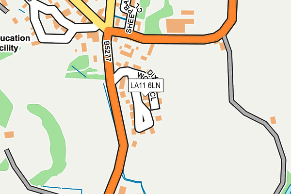 LA11 6LN map - OS OpenMap – Local (Ordnance Survey)