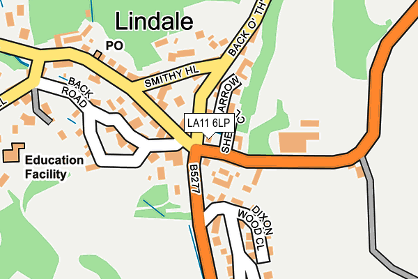LA11 6LP map - OS OpenMap – Local (Ordnance Survey)