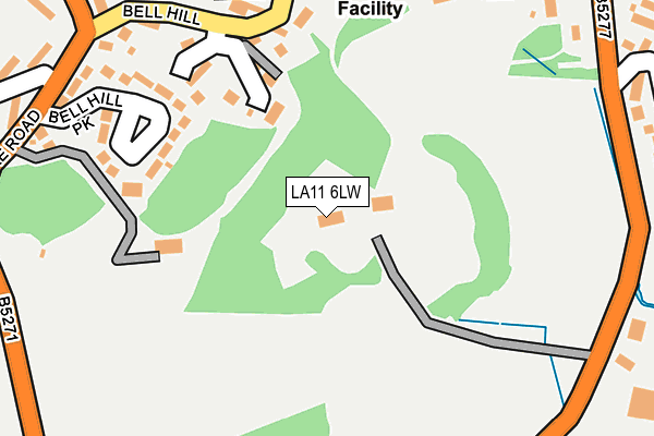 LA11 6LW map - OS OpenMap – Local (Ordnance Survey)